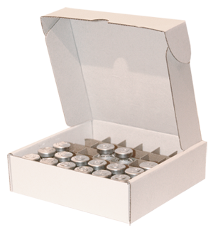 &eacute;tui carton compact blanc avec fond-automatique Lci Packaging